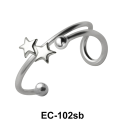 Bigger Dual Star Ear Cuff EC-102b